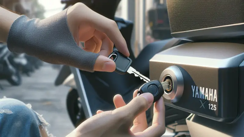 Comment Ouvrir le Coffre du Yamaha XMax 125 avec une Clé