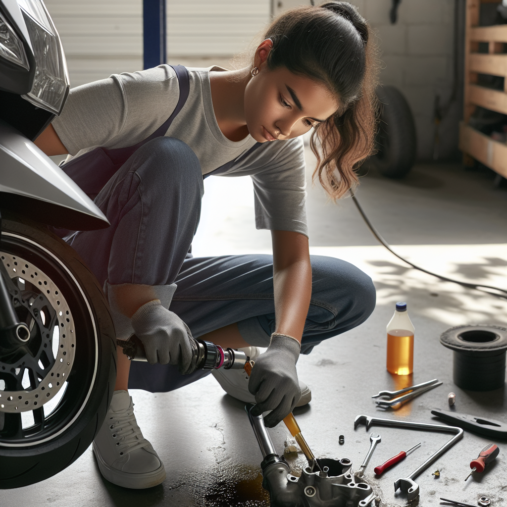 Réparation d’une Fourche qui Fuit sur un Yamaha XMax 125